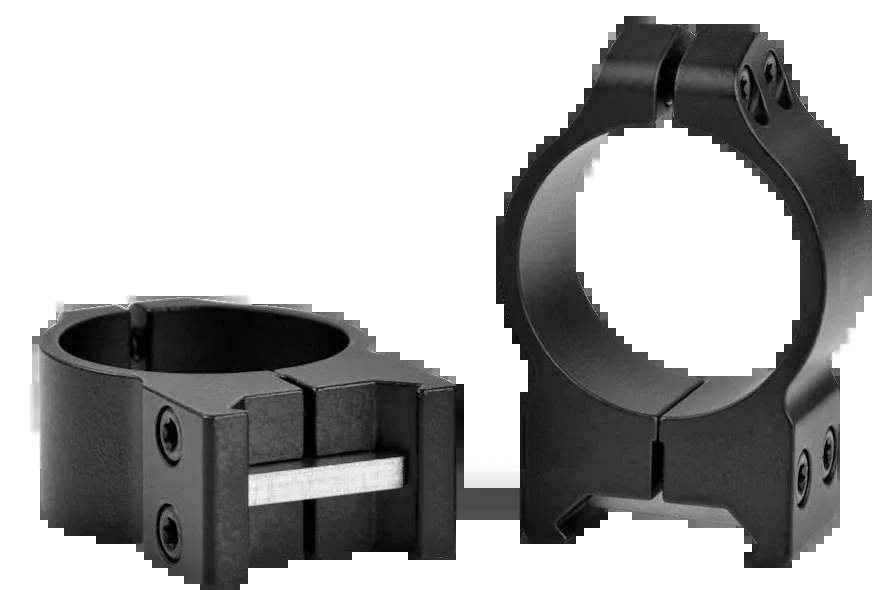 Warne Maxima Fixed Scope Rings, 30mm Tube, Medium Height .375 in, Matte Black, Weaver/Picatinny – 214M