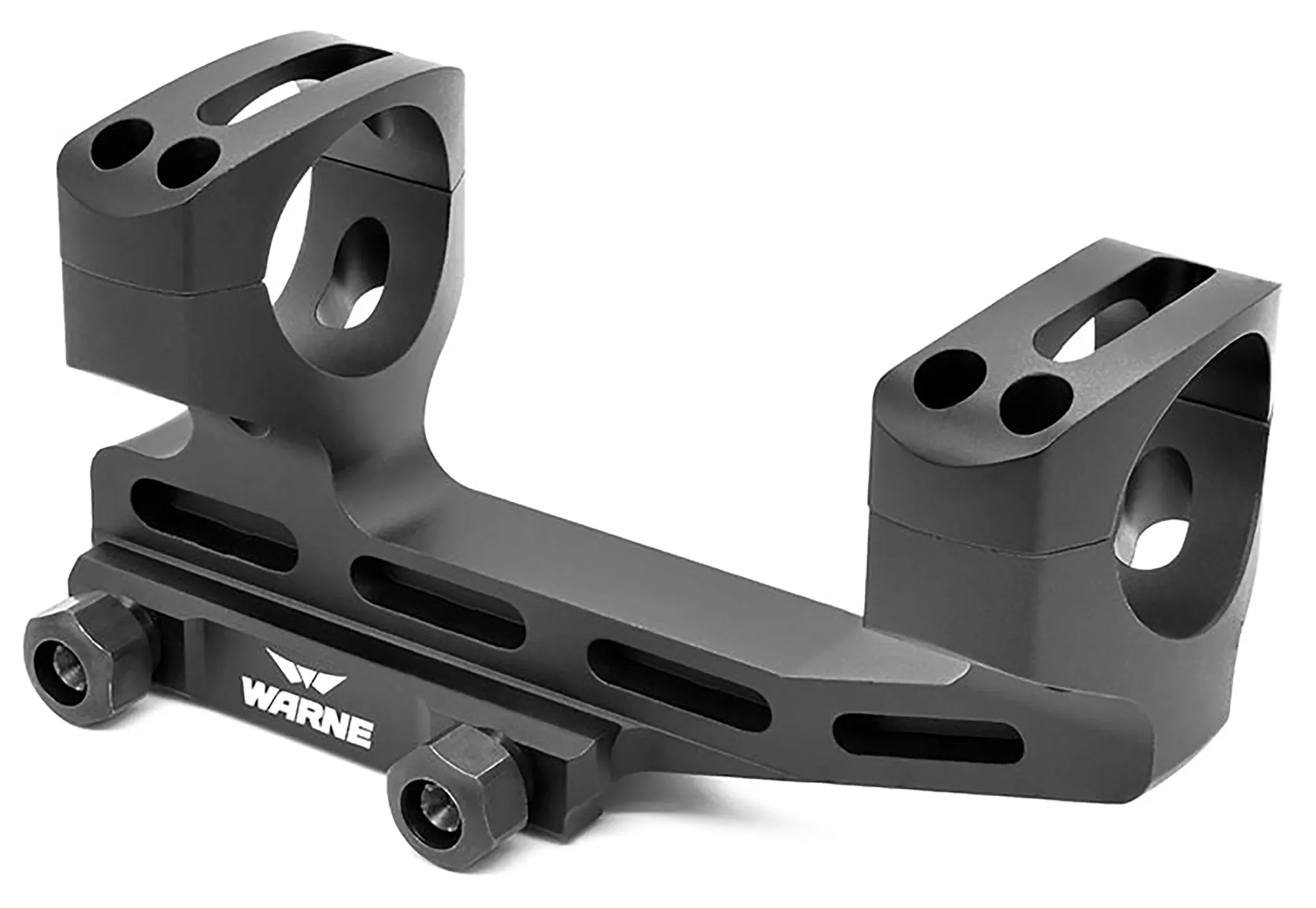 Warne X-SKEL 34mm Scope Mount for Modern Sporting Rifles, 1.9 in Super High Cantilever, Black — SHXSKEL34TW