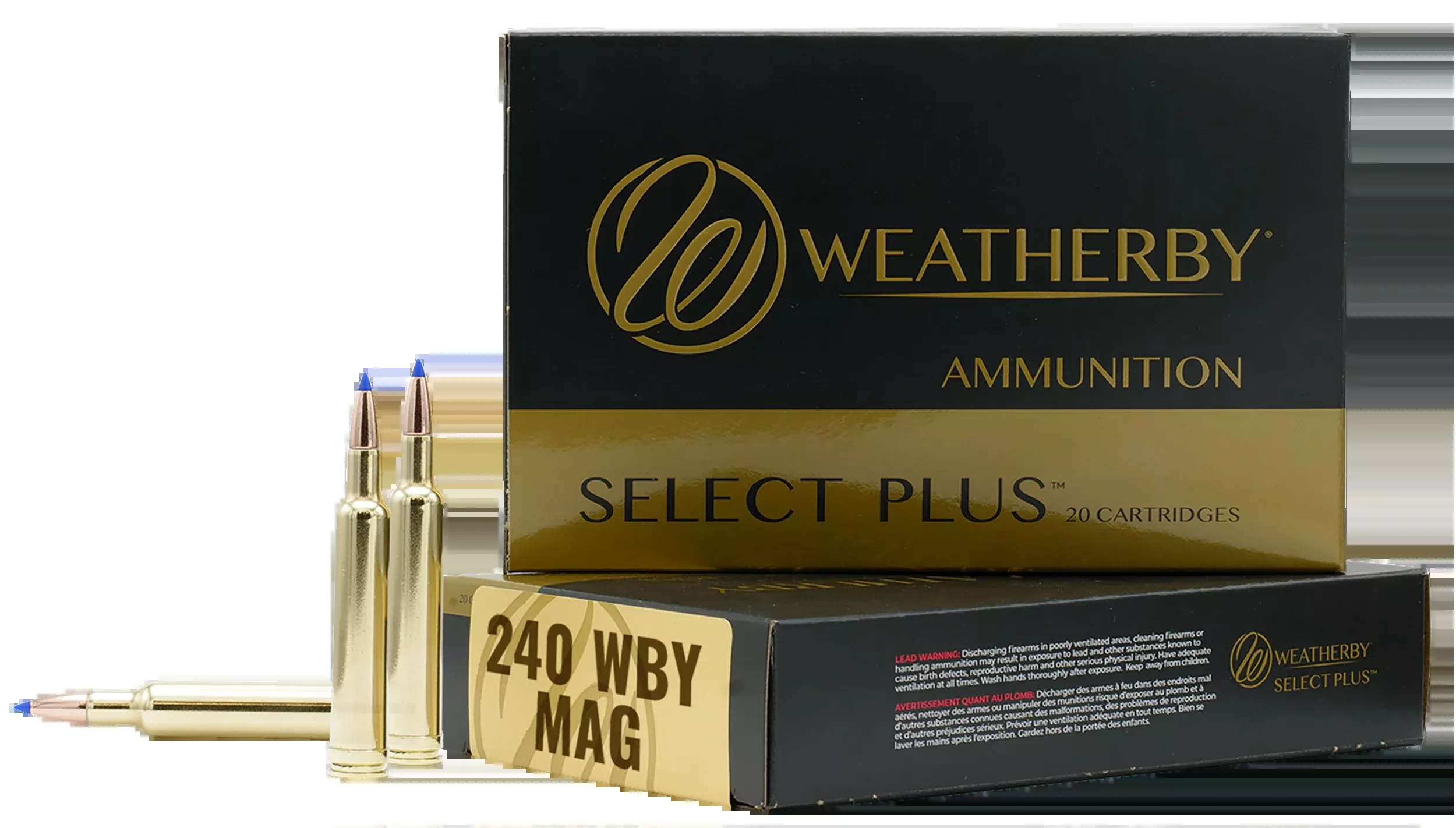 Weatherby Select Plus .240 Weatherby Magnum 80gr Barnes Tipped TSX Lead-Free Ammo (20) B24080TTSX