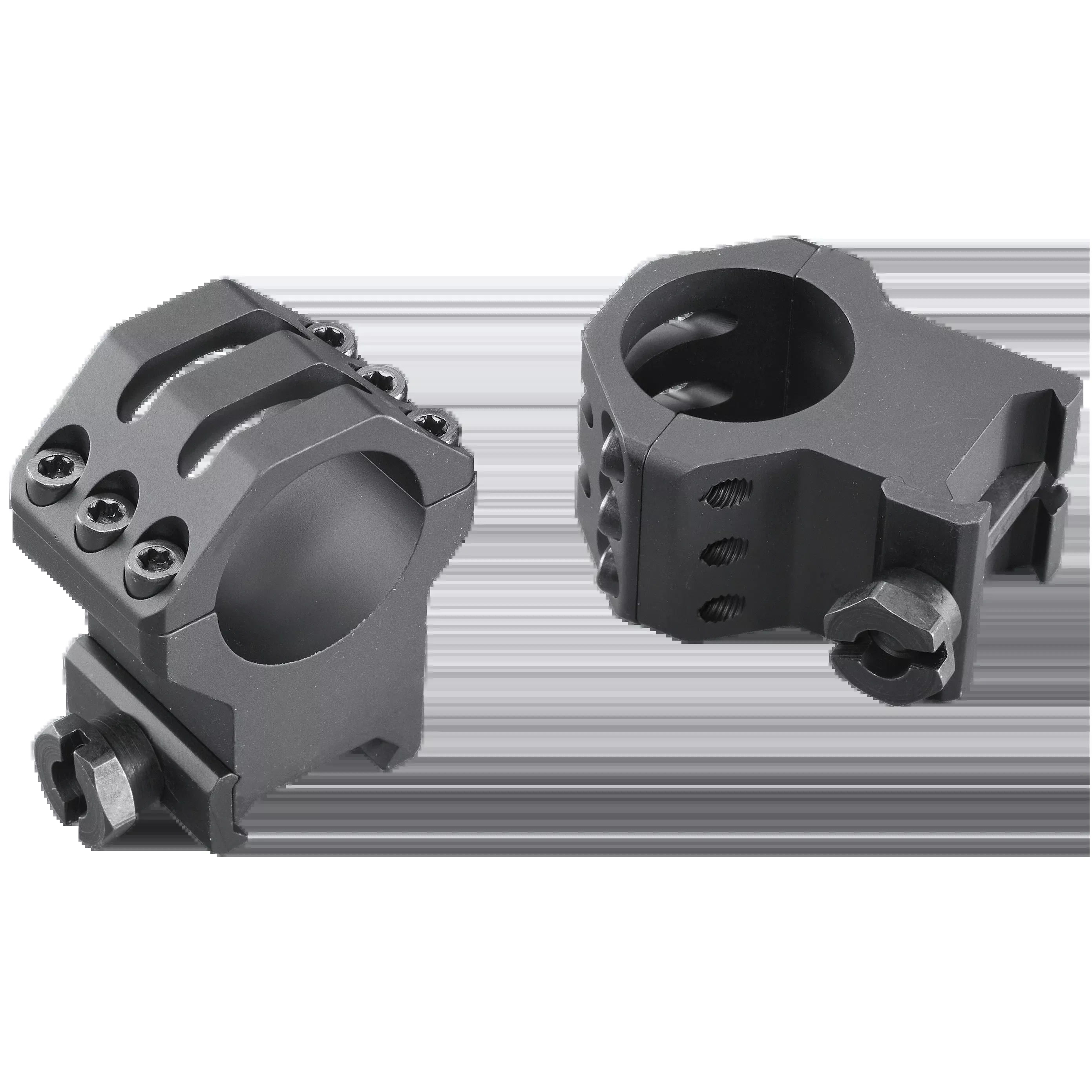 Weaver Mounts Six-Hole Picatinny Scope Rings, 1 inch, Extra-Extra High, Matte Black, 99691