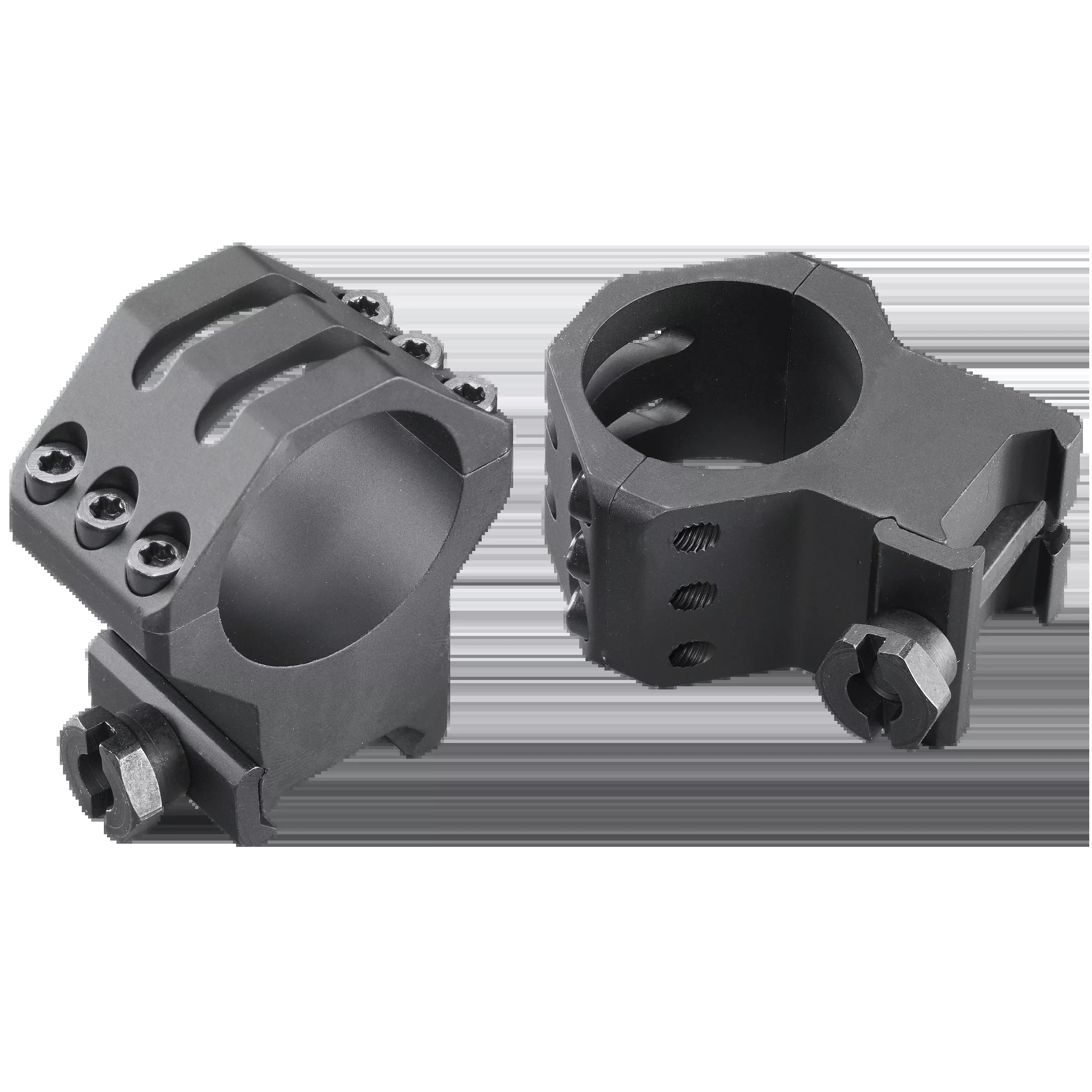 Weaver Mounts Six-Hole Picatinny Scope Rings, 30mm Extra High, Matte Black, 99695