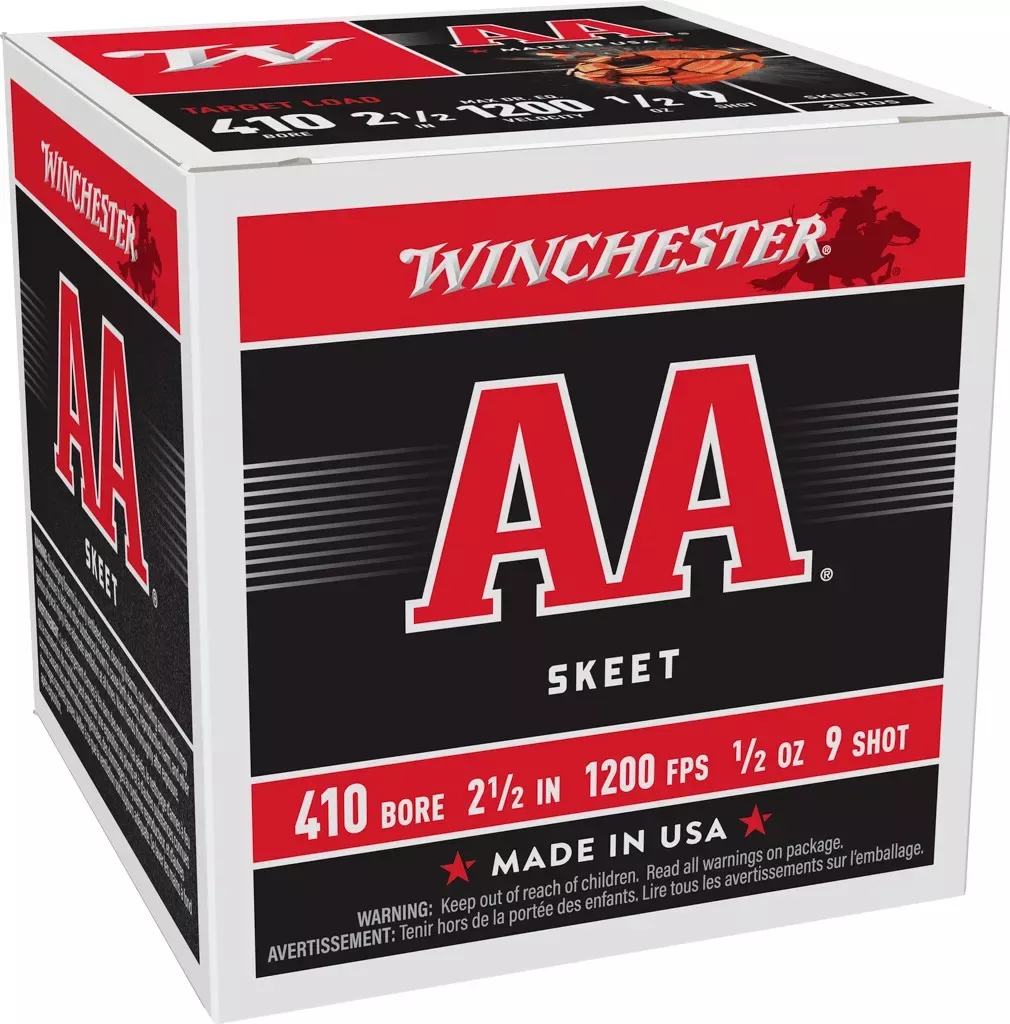 Winchester .410 Gauge 2.5" #9 Shot Shotshells (25 Rounds)