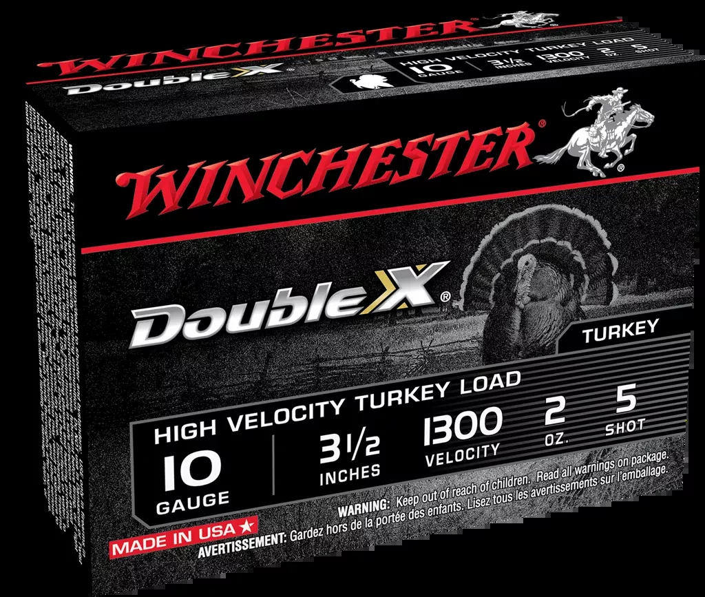 Winchester Ammo Double X High Velocity Turkey 10 Gauge 3-1/2" #5 2oz Shotshells (10) STH105