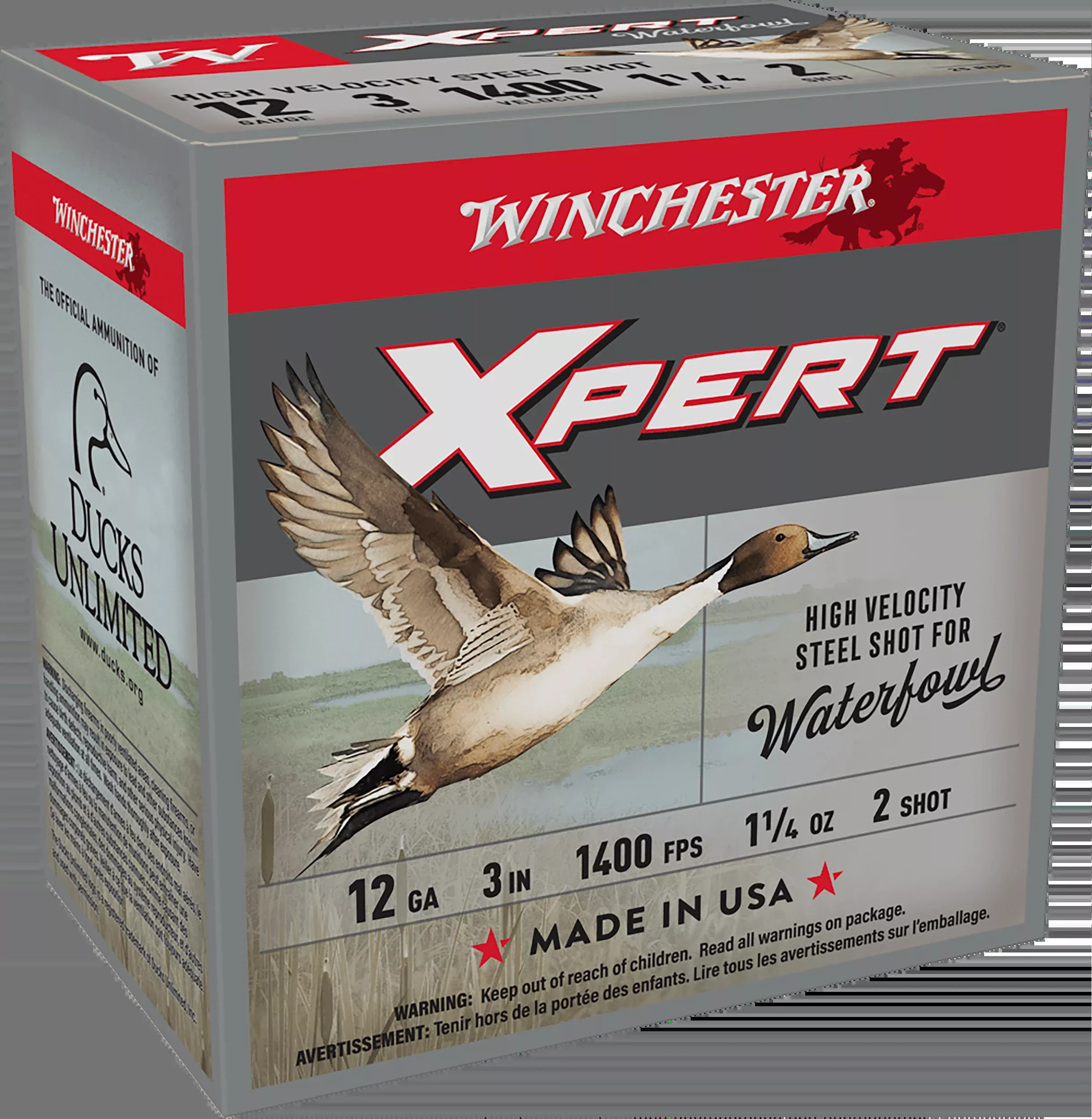 Winchester Ammo Super X Xpert High Velocity 12 Gauge 3in #2 Steel Shot 1-1/4oz 1400fps WEX123H2