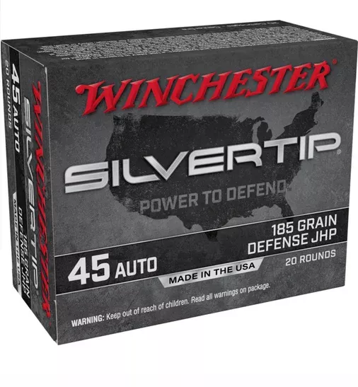 Winchester Ammunition 45 ACP 230 Grain Jacketed Hollow Point 20 Count