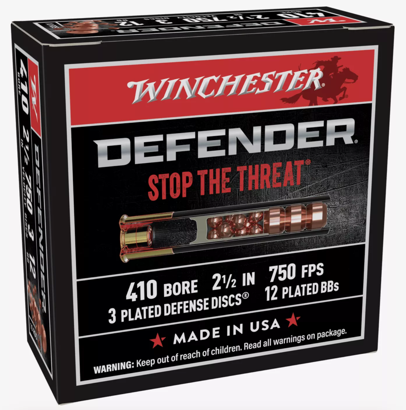 Winchester Defender 410 Bore Ammo 2-1/2'' Defense Discs 10rds - S410PDX1