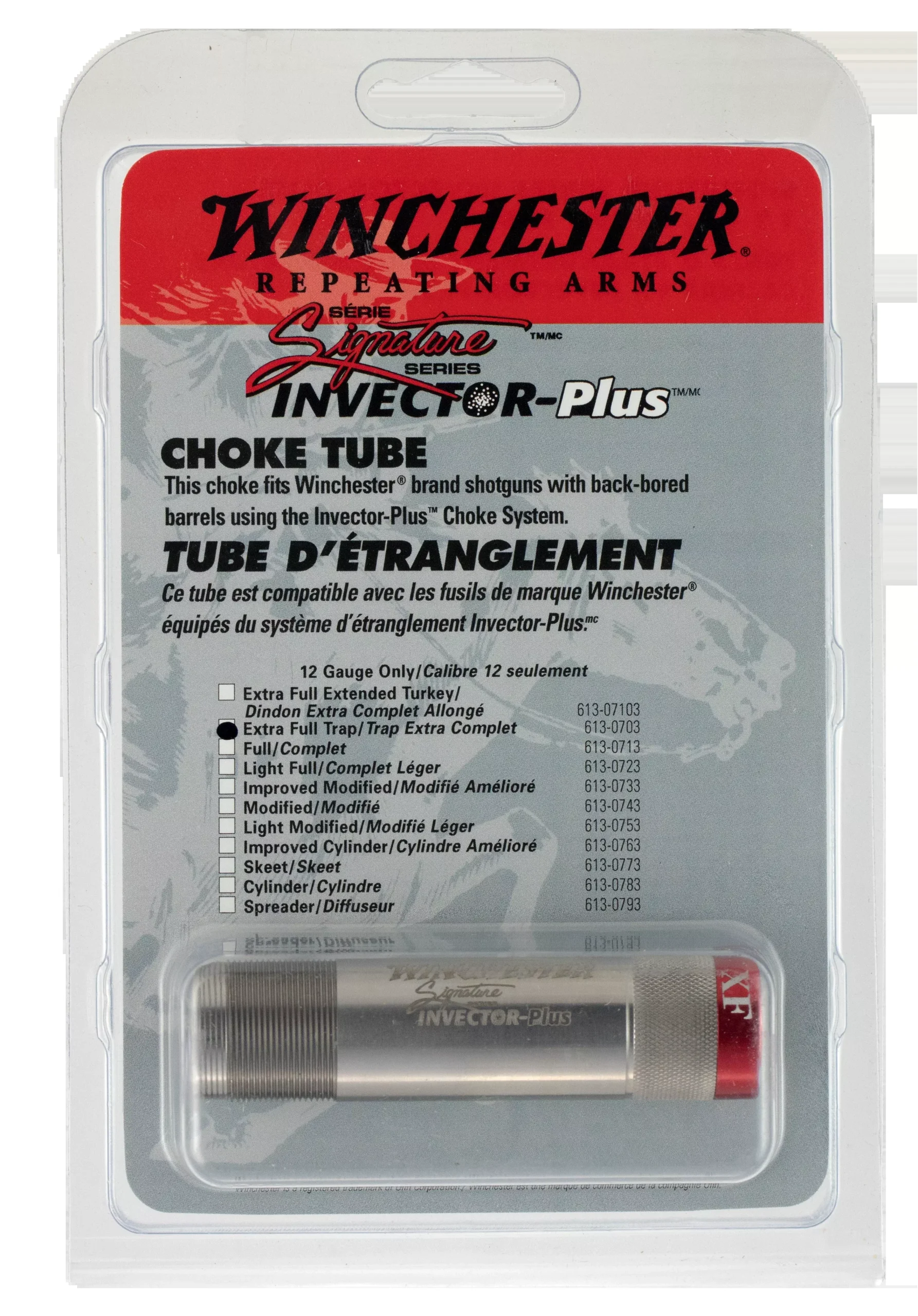 Winchester Guns Invector-Plus Signature 12 Gauge Choke Tube, Improved Modified, 17-4 Stainless Steel, 6130733