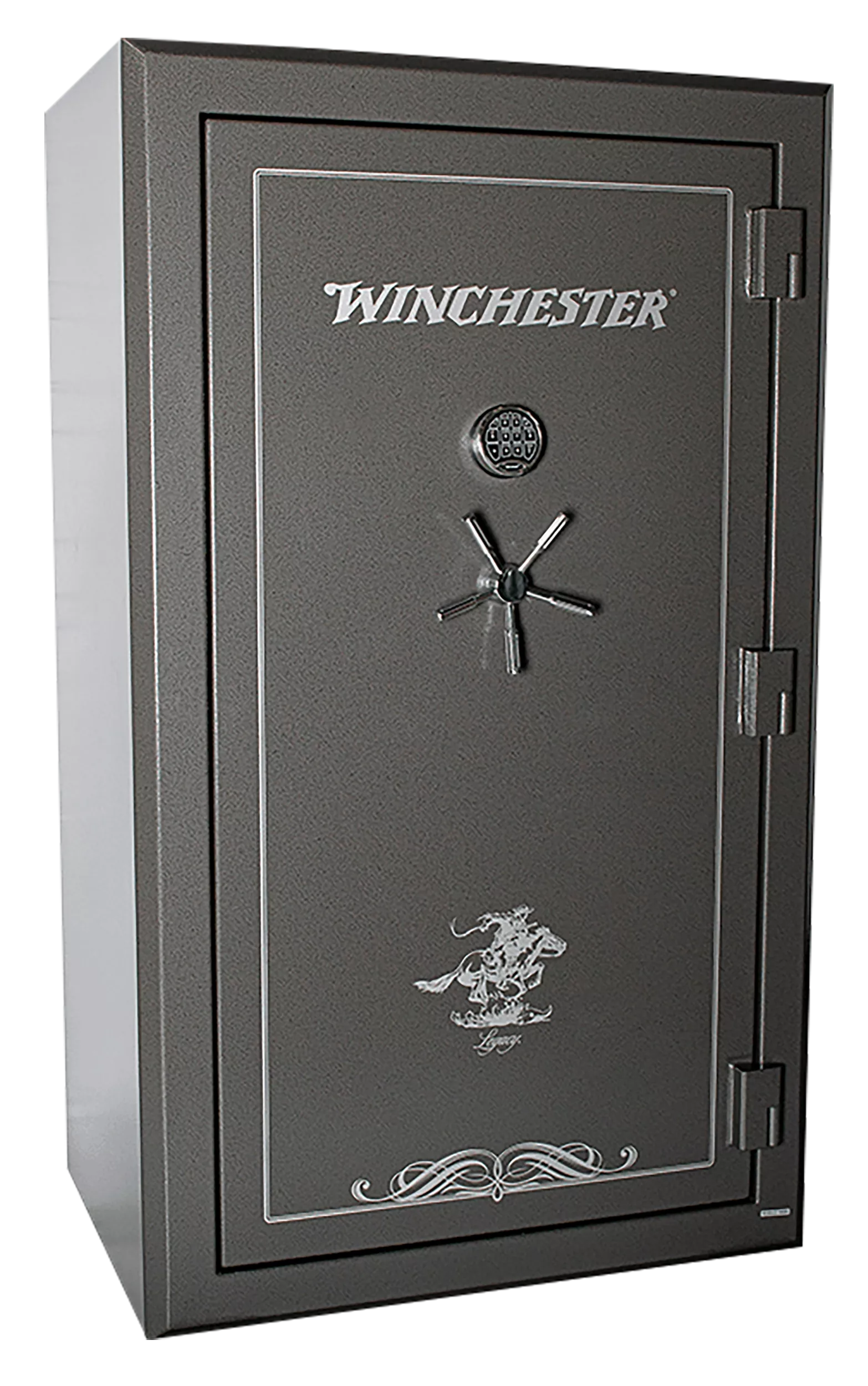 Winchester SafesLegacy 53 Electronic Entry Black Powder Coat 10 Gauge Steel Holds Up to 51 Long Guns Fireproof- Yes