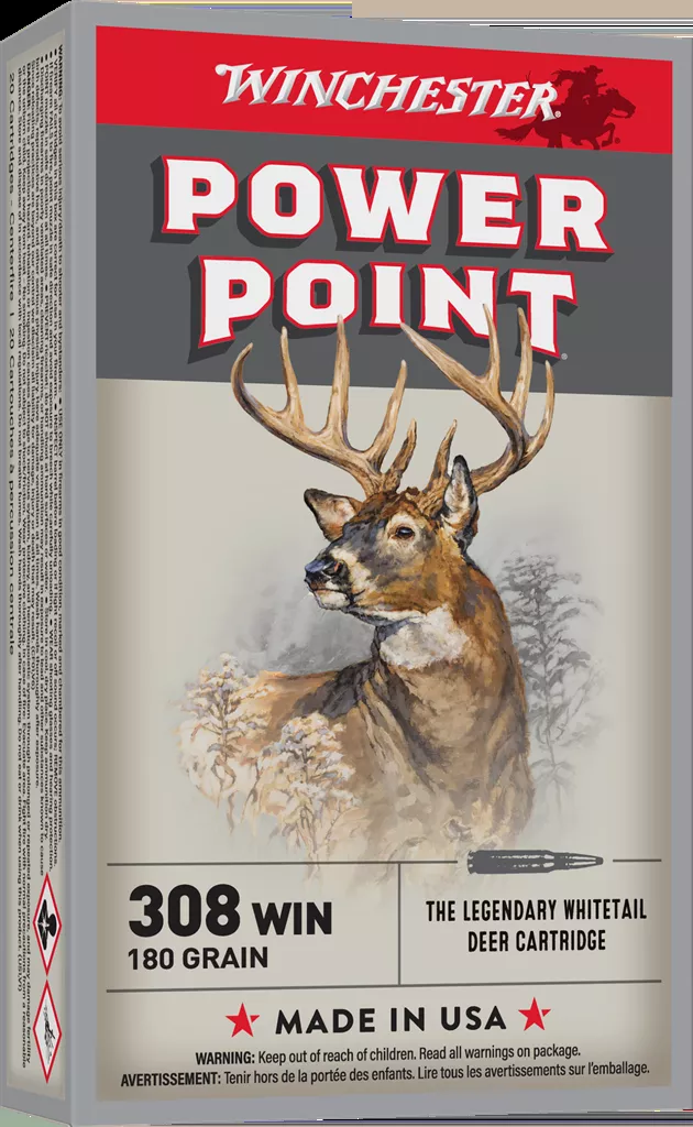 Winchester Super-X 308 Winchester Ammo 180 Grain Power-Point