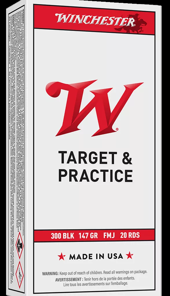 Winchester USA 300 AAC Blackout Ammunition 147 Grain Full Metal Jacket - USA300B147