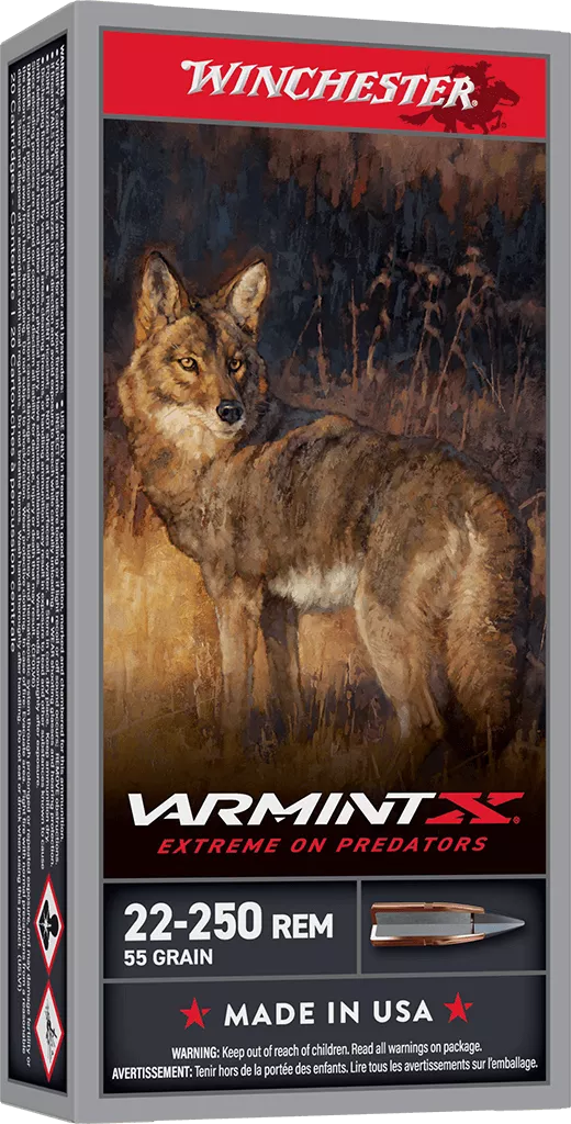 Winchester Varmint-X 22-250 Remington 55 Grain Polymer Tip
