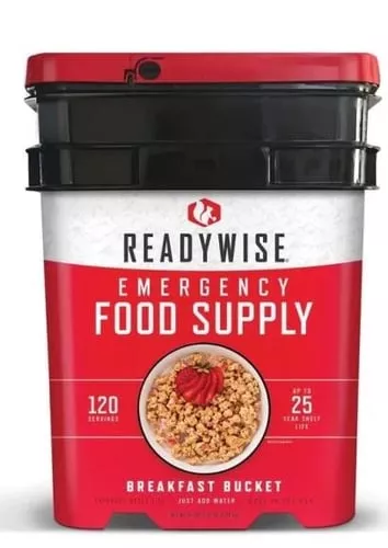 Wise Foods RW10121 Emergency Supplies Breakfast Bucket 120 Servings