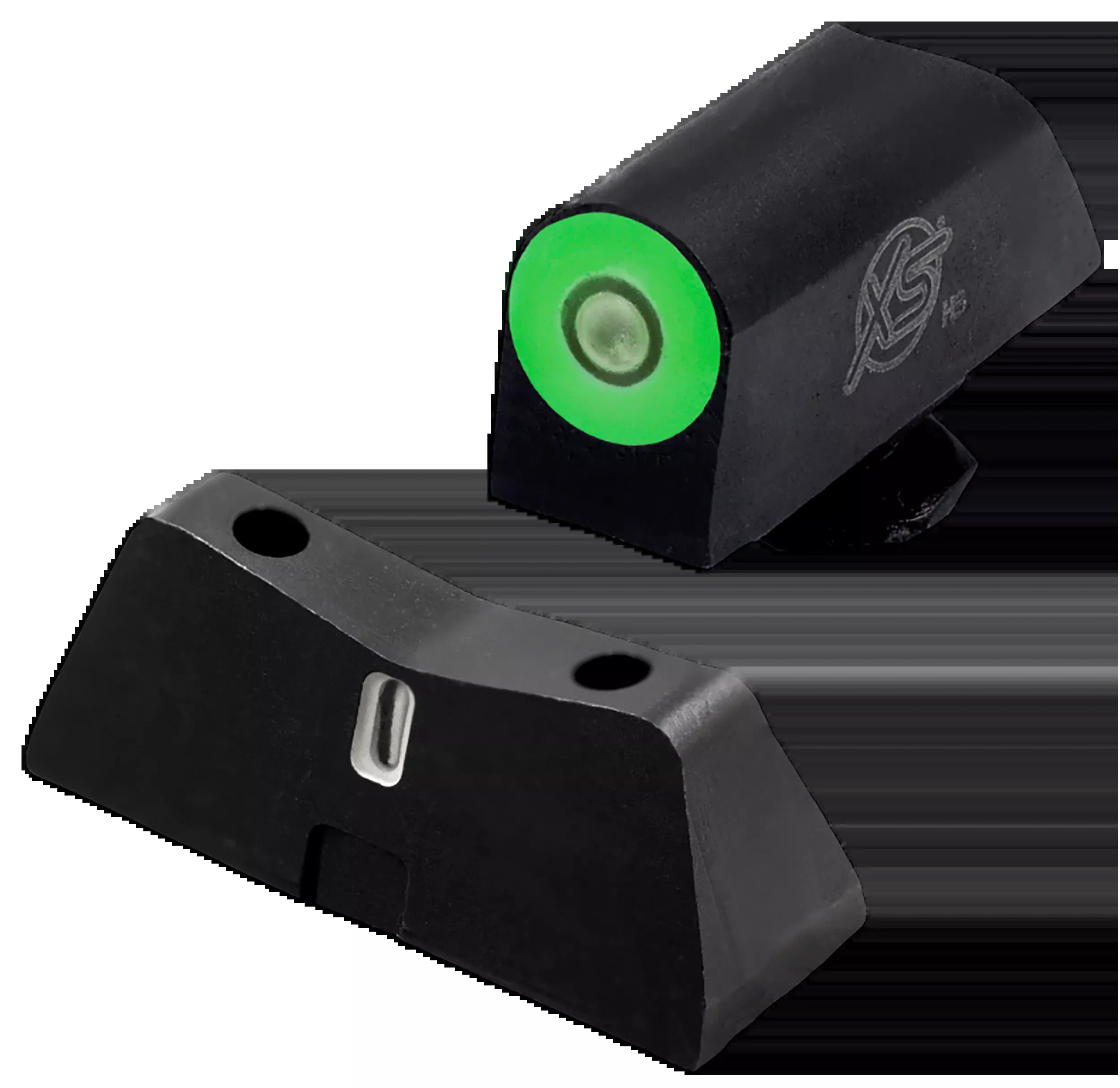 XS Sights DXT2 Pro Big Dot Night Sights for Glock 42/43/43X/48, Green Tritium, Black Nitride GLX202S5G