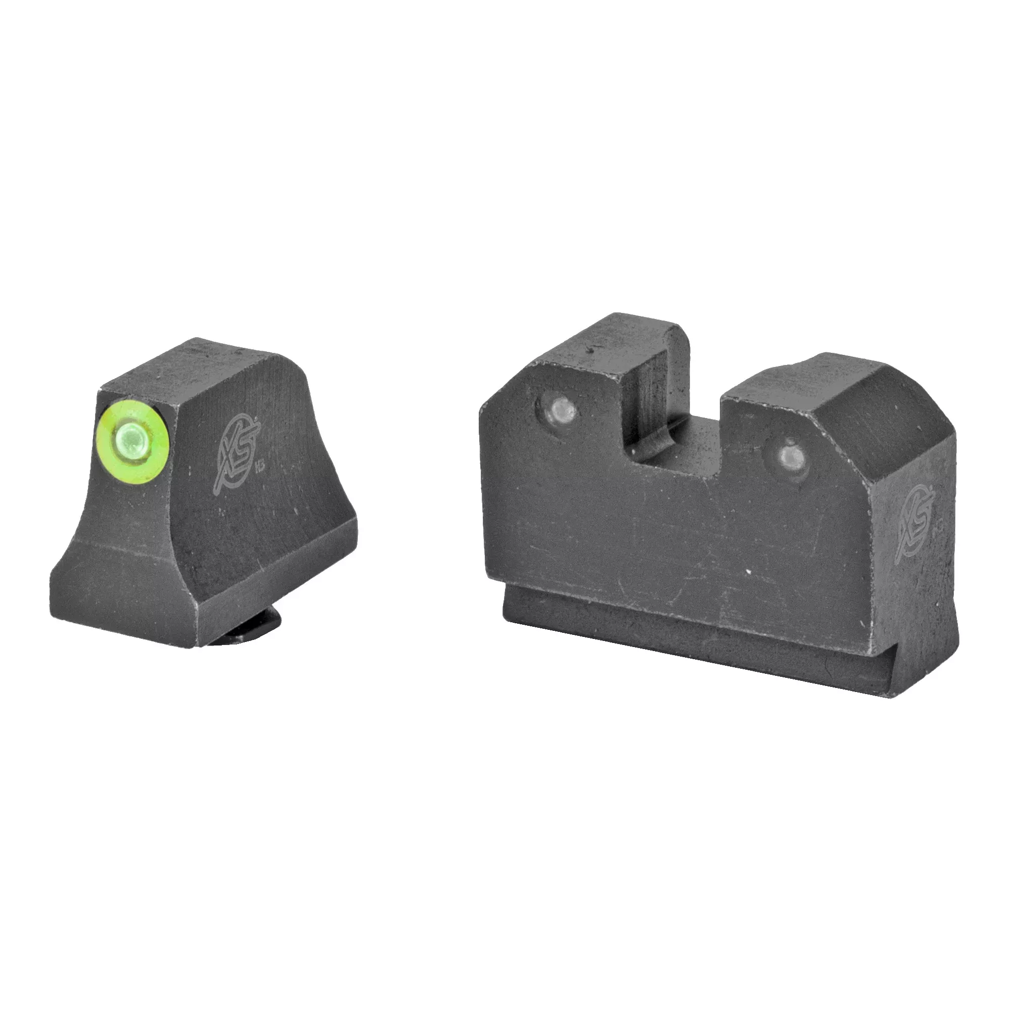 XS Sights R3D Suppressor Height Tritium Night Sights for Glock Pistols, Green Ring - GL-R021P-6G
