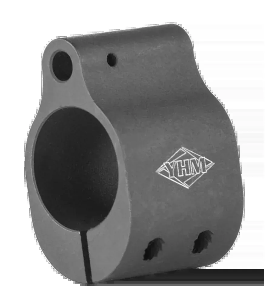 Yankee Hill Low Profile Clamp-On Gas Block, .750" Bore, Black Phosphate Steel, 9384