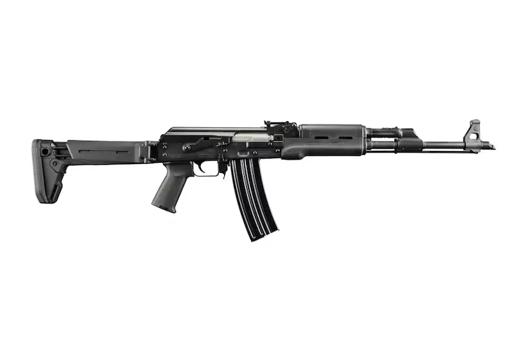 Zastava PAP M90 Semi Automatic Rifle 5.56x45mm NATO 18.25″ Blued Threaded Barrel Blued Frame Black Folding Stock